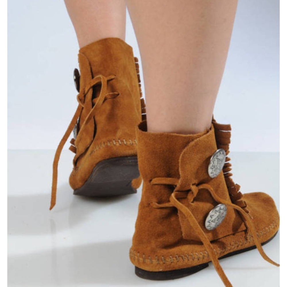 Moccasin booties in women's size 8